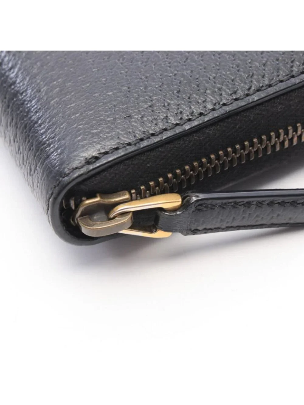 Gucci Round Wallet GG Marmont Black Leather